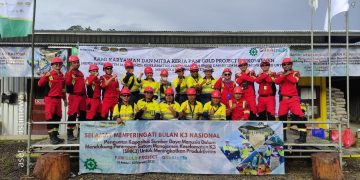 Peringatan Bulan K3 Nasional di Pani Gold Project.
