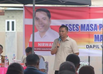 Reses masa persidangan kedua tahun pertama Ketua Komisi II DPRD Pohuwato, Nirwan Due, Senin (3/2/2025).