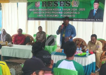 Reses Anggota DPRD Provinsi Gorontalo, Muhammad Dzikyan, di Desa Manunggal Karya, Kecamatan Randangan.