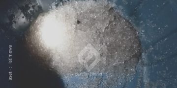 Fenomena hujan Jelly yang terjadi di Desa Leayo, Kecamatan Tomilito, Gorontalo Utara, Sabtu (15/2/2025).