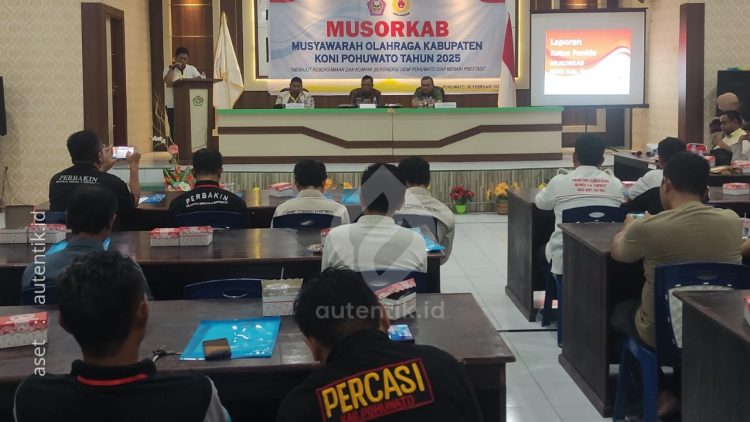 Pembukaan Musyawarah Olahraga Kabupaten (Musorkab) KONI Pohuwato, Rabu (26/2/2025).