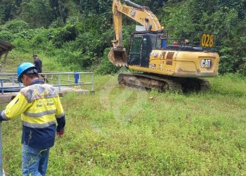 Pani Gold Project saat turut andil dalam pemeliharaan fasilitas Perumda Air Minum Tirta Moolango Kabupaten Pohuwato, Gorontalo.