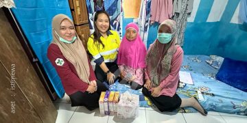 Kolaborasi Pani Gold Project bersama Puskesmas Buntulia  saat melakukan kegiatan Posyandu untuk ibu hamil.