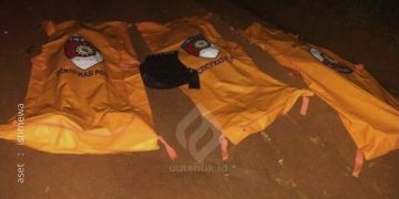 Jasad 3 Bhayangkara korban penembakan saat gerebek judi sabung ayam.  (aset:Istimewa)