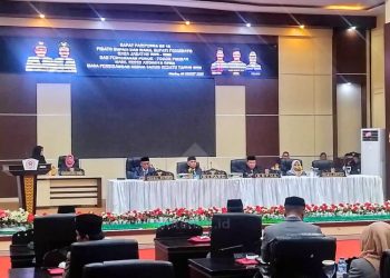 Paripurna ke-13 DPRD Kabupaten Pohuwato, Selasa (4/3/2025).