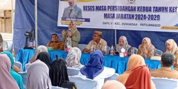 Reses wakil ketua DPRD Kabupaten Pohuwato, Delpan Yanjo yang digelar di Desa Manawa, Kecamatan Patilanggio, Selasa (4/2/2025).