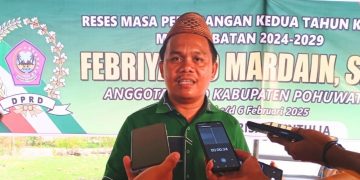 Anggota DPRD Kabupaten Pohuwato, Febriyanto Mardain.
