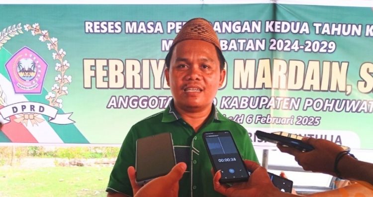 Anggota DPRD Kabupaten Pohuwato, Febriyanto Mardain.