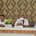 Ketua DPRD Beni Nento (kiri) saat menghadiri peluncuran Indikator Indeks Pencegahan Korupsi Daerah (IPKD) Monitoring Center for Prevention (MCP) Tahun 2025.