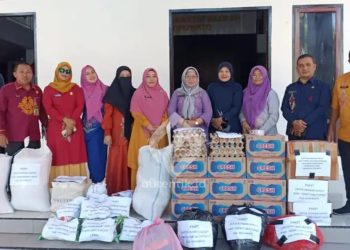 Sekretariat Dewan Lepas Bantuan DPRD Pohuwato untuk Korban Banjir Wanggarasi, Kamis (26/6/2025).