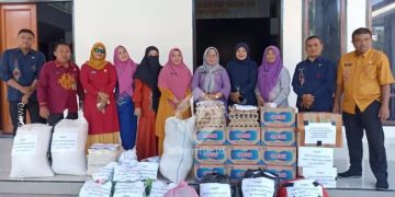 Sekretariat Dewan Lepas Bantuan DPRD Pohuwato untuk Korban Banjir Wanggarasi, Kamis (26/6/2025).