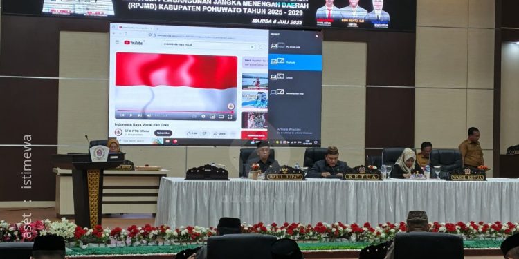 Paripurna DPRD Kabupaten Pohuwato, Selasa (8/7/2025).