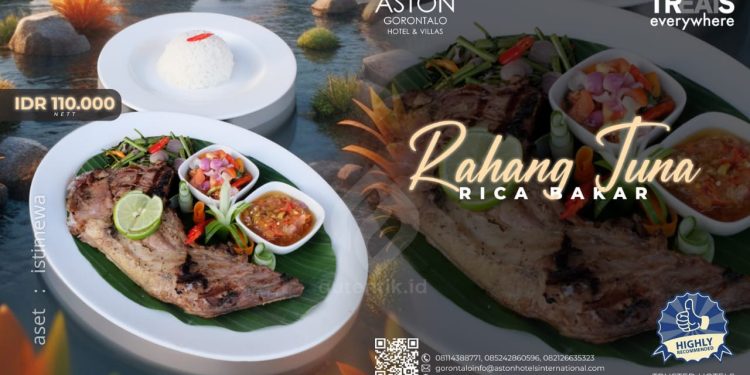 Rahang tuna rica bakar Aston Gorontalo.