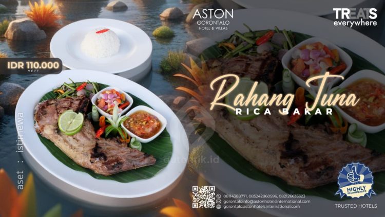 Rahang tuna rica bakar Aston Gorontalo.