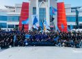 Potret kebersamaan seluruh mahasiswa FKTP Universitas negeri Gorontalo usai melaksanakan PKKMB.